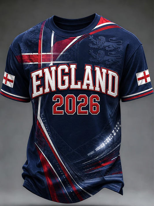 Men's England Printed short sleeves t-shirt