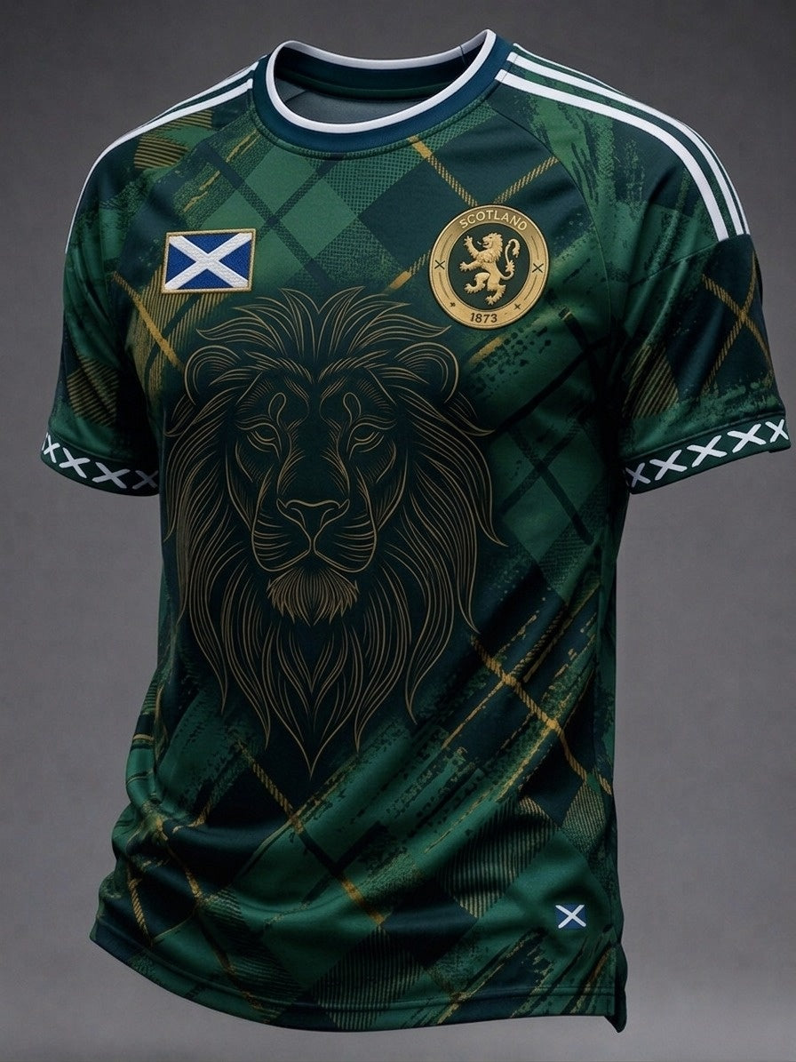 Men's UK Scotland Football Lover 2026 Printed T-shirt