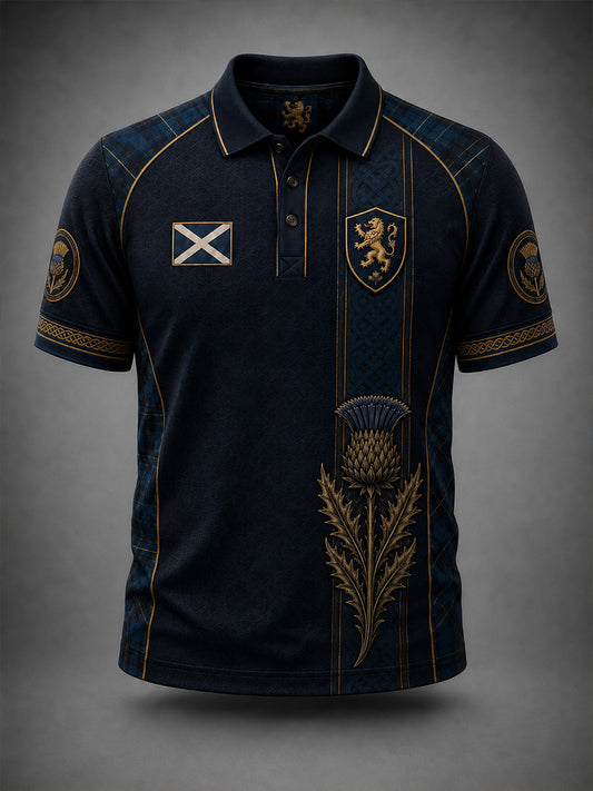 Men's Scotland Art Printed Short Sleeve Top