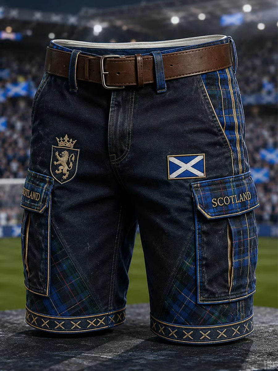 Men's UK Football Lover Scotland Printed shorts