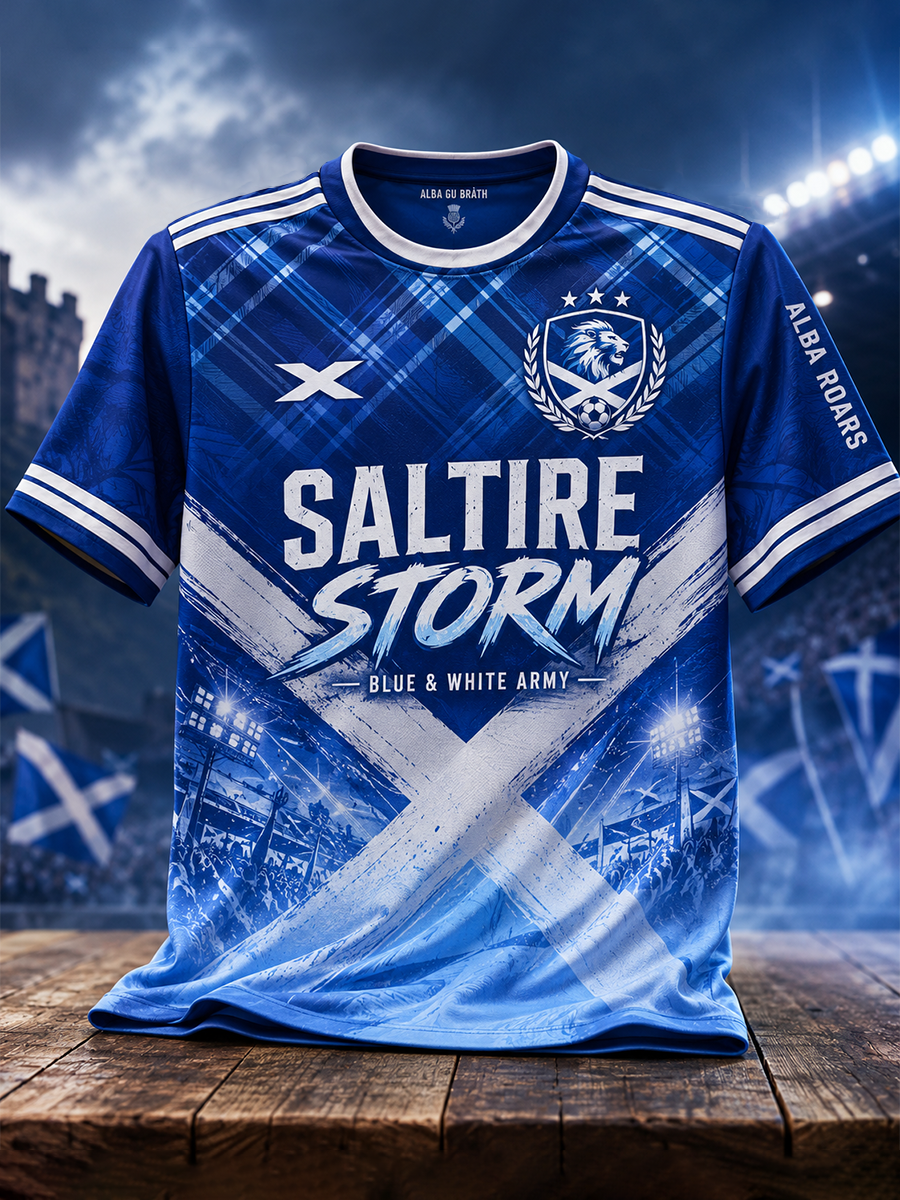 Men's UK Football Lover Scotland Printed short sleeves t-shirt