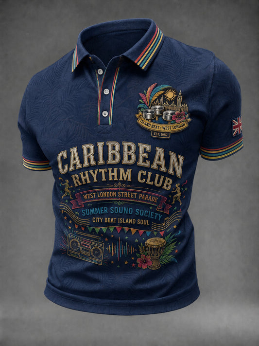 Men's Caribbean London Festival Notting Hill Carnival Printed Shirt
