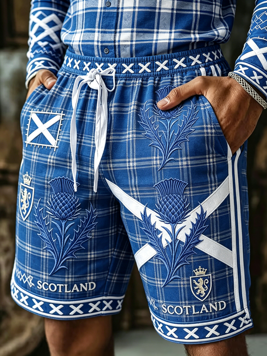men's Scotland Printed shorts