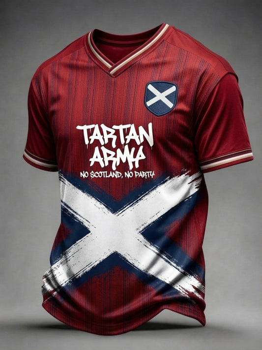 Men's UK Football Lover Scotland Printed short sleeve t-shirt