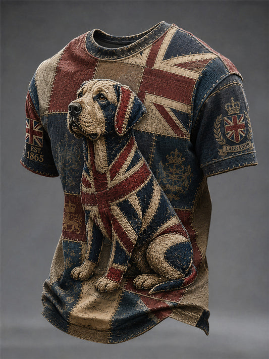 Men's British Style Printed T-shirt