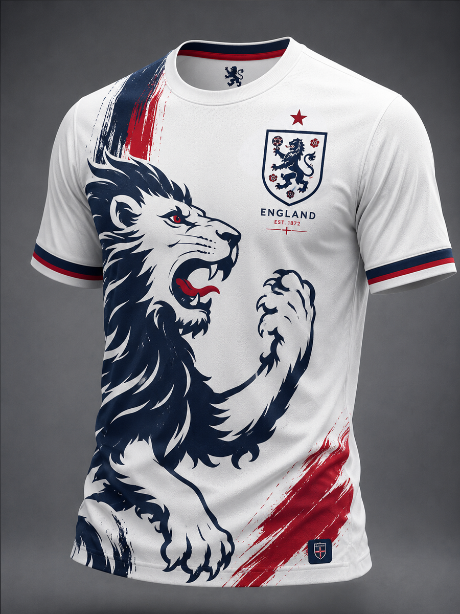 Men's UK Football Lover England Printed short sleeves t-shirt
