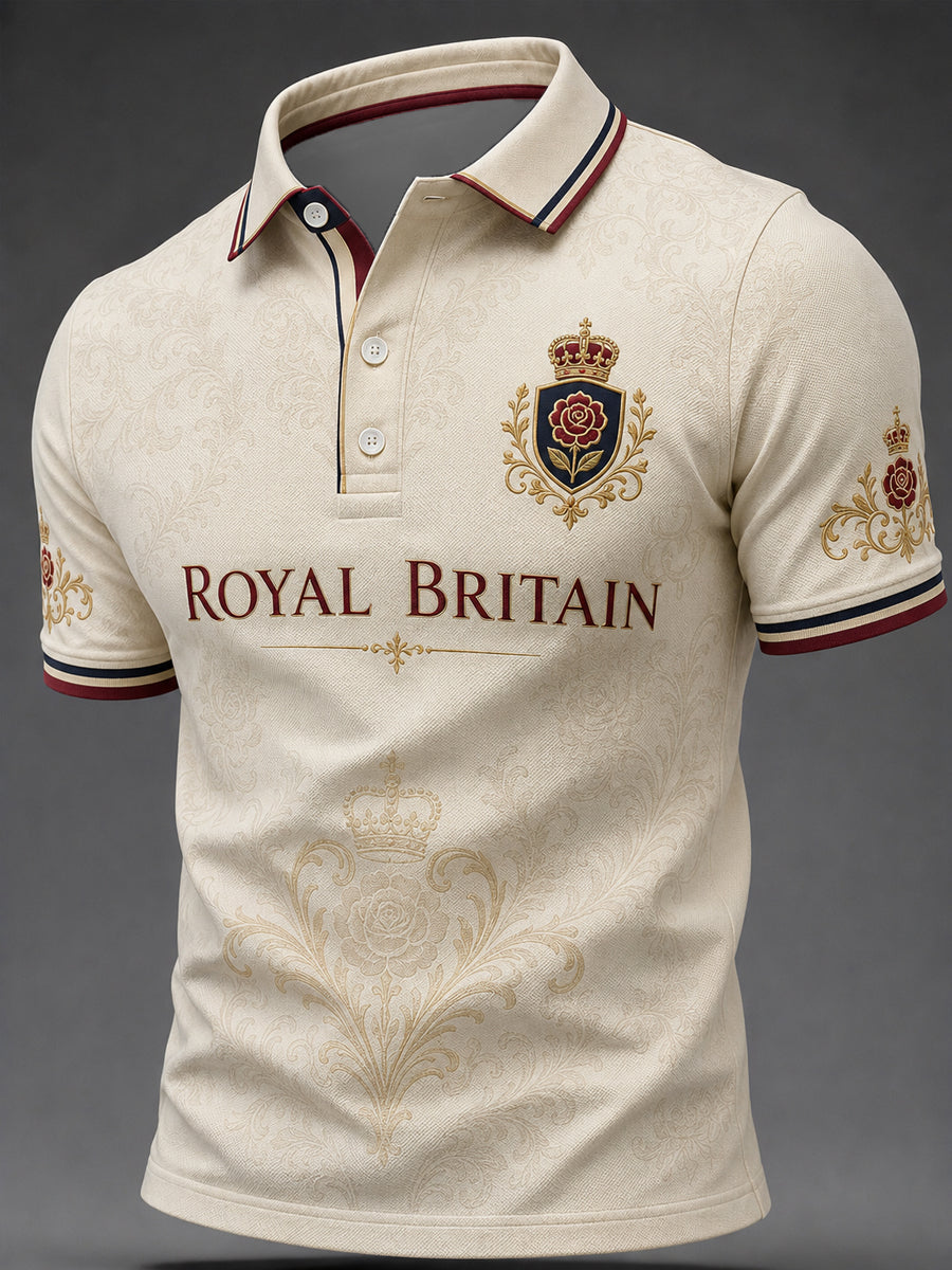 Men's British Art Printed Short Sleeve Top