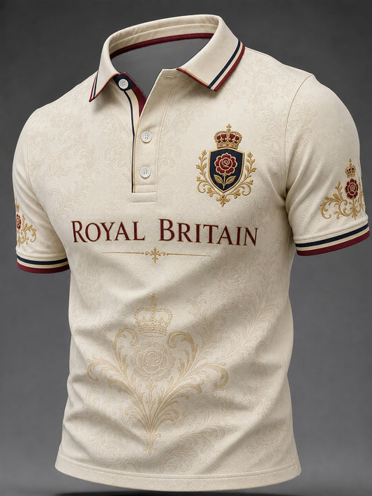 Men's British Art Printed Short Sleeve Top