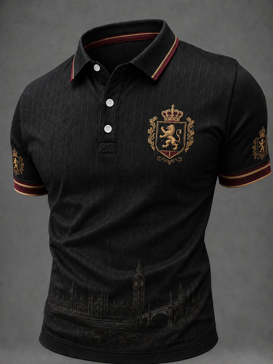 Men's British Art Printed Short Sleeve Top