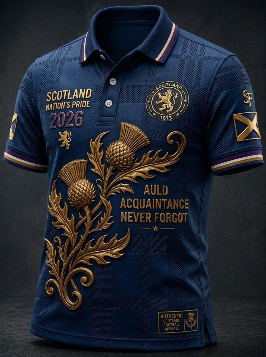 Men's UK Scotland Football Lover 2026 Printed T-shirt