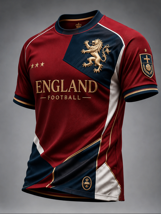 Men's UK Football Lover England Printed short sleeves t-shirt