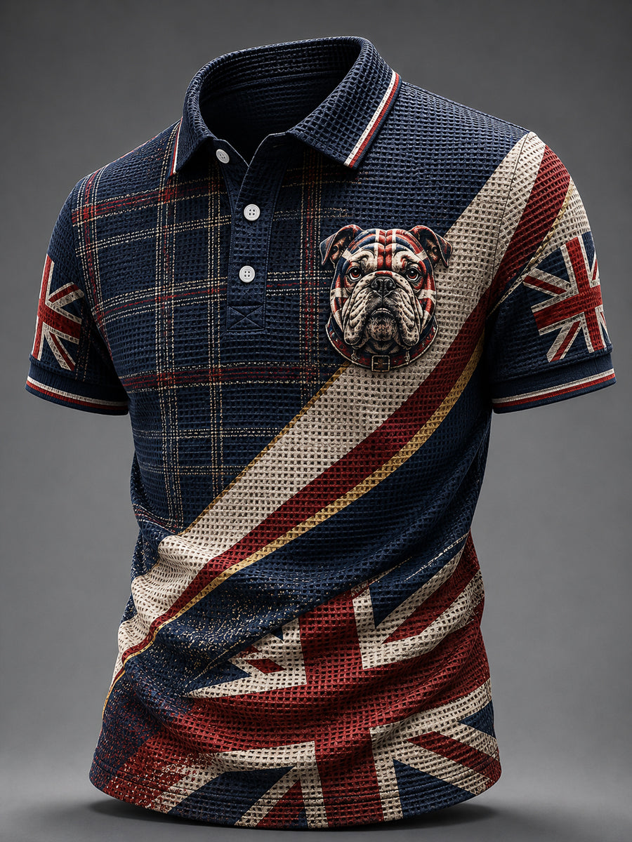 Men's British Style Printed Shirt