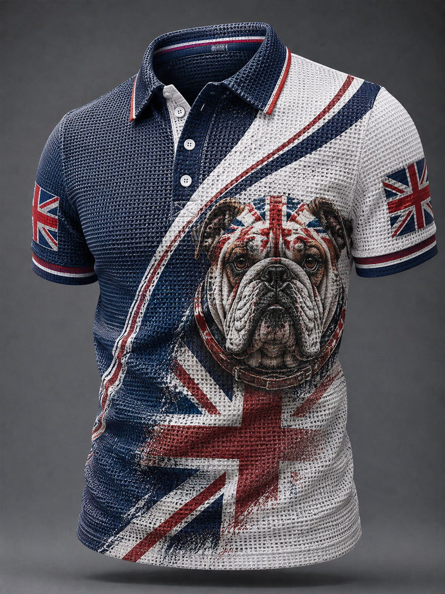 Men's British Style Printed Shirt