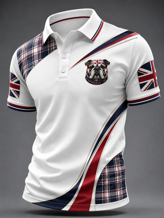 Men's British Style Printed Shirt