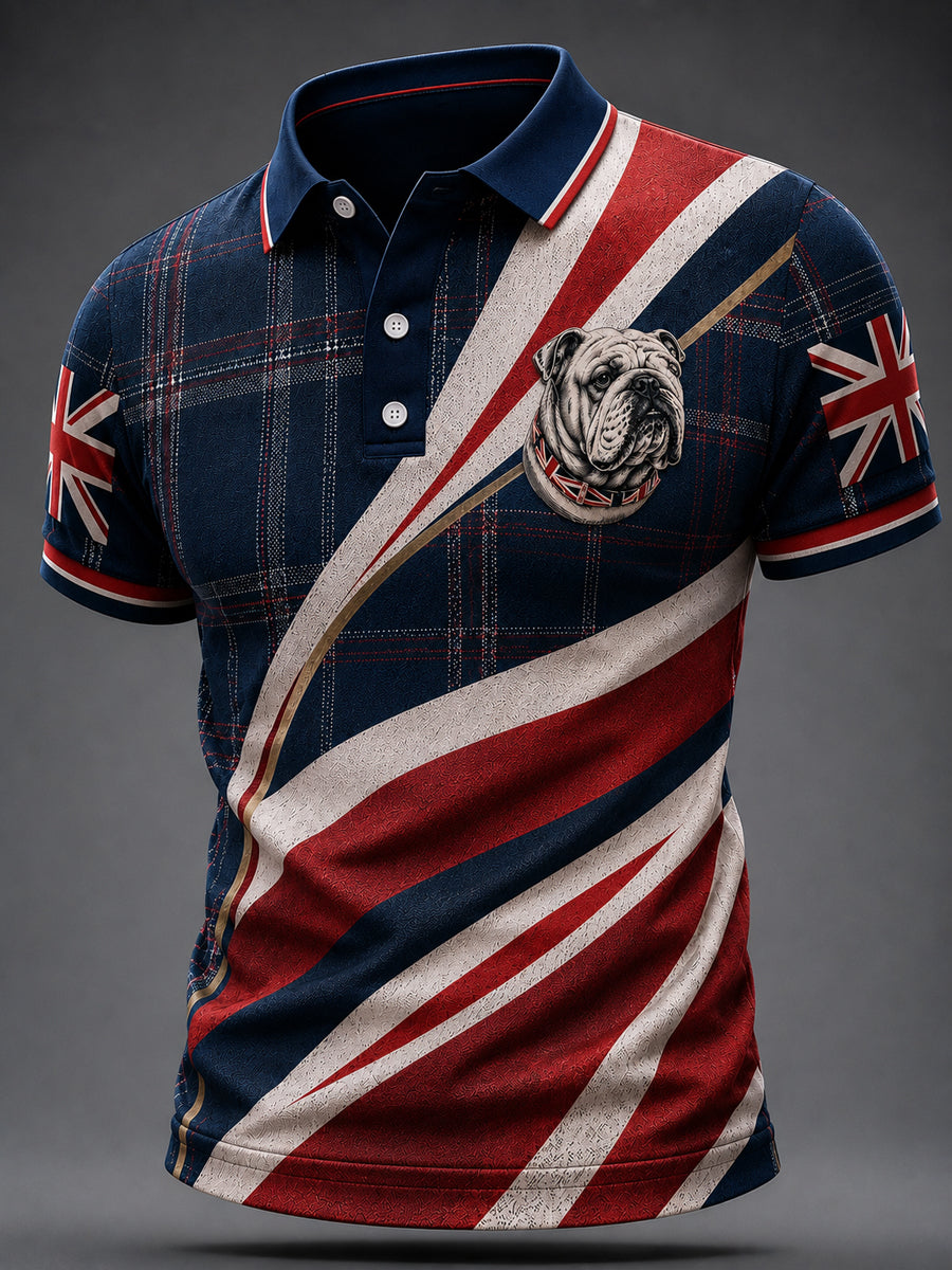 Men's British Style Printed Shirt