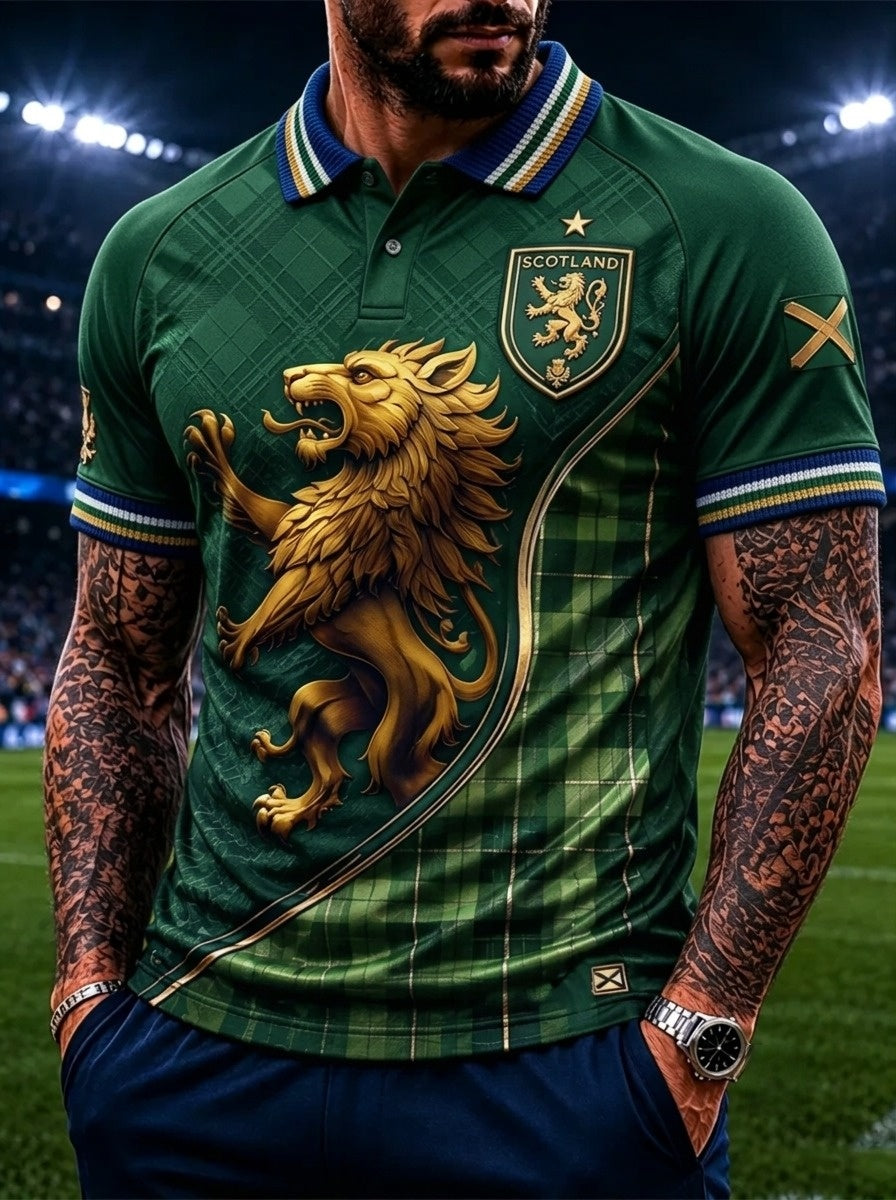 Men's UK Scotland Football Lover 2026 Printed T-shirt