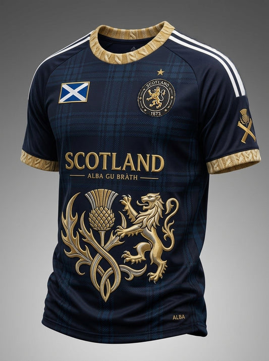 Men's UK Scotland Football Lover 2026 Printed T-shirt