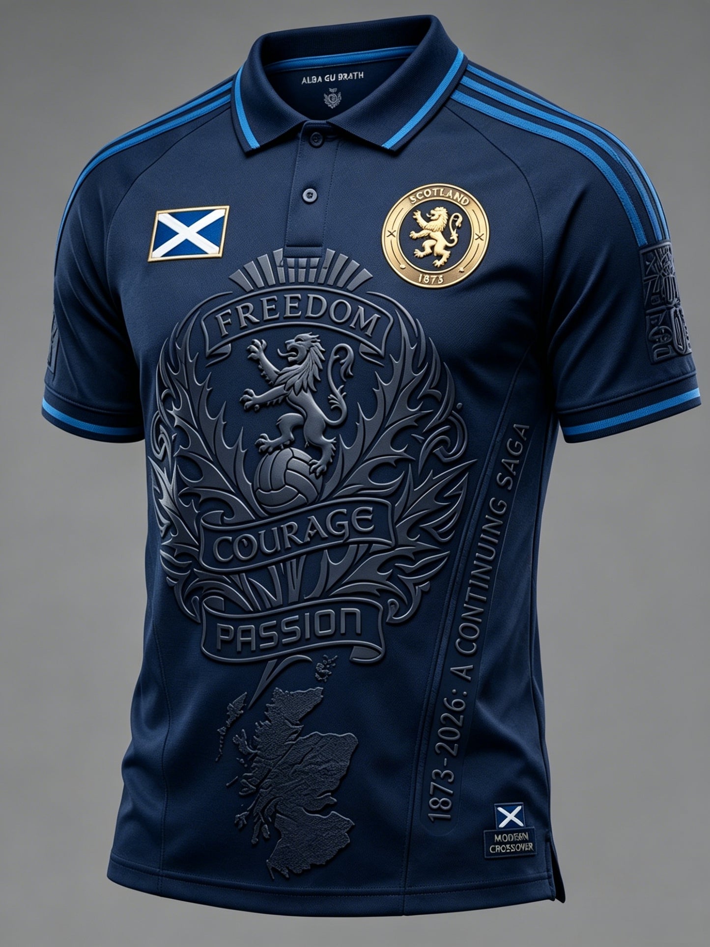 Men's UK Scotland Football Lover 2026 Printed T-shirt