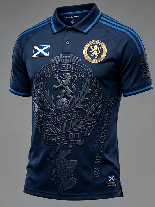 Men's UK Scotland Football Lover 2026 Printed T-shirt