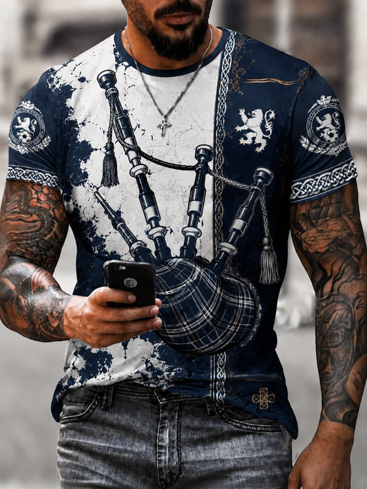 Men's UK Football Lover Scotland Printed short sleeves t-shirt