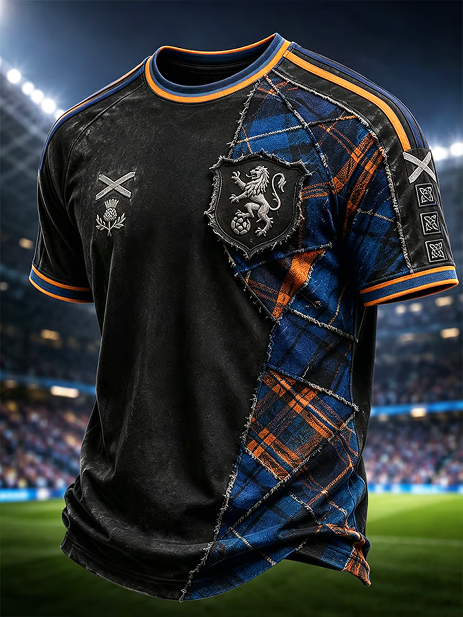 Men's UK Football Lover Scotland Printed short sleeve t-shirt