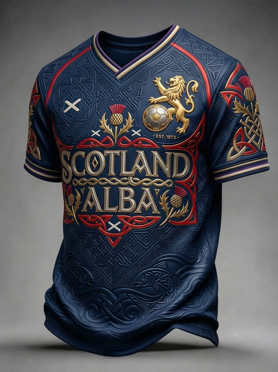 Men's UK Scotland Football Lover 2026 Printed T-Shirt
