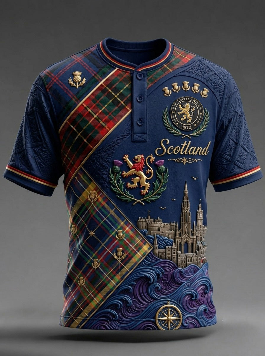 Men's UK Scotland Football Lover 2026 Printed T-Shirt