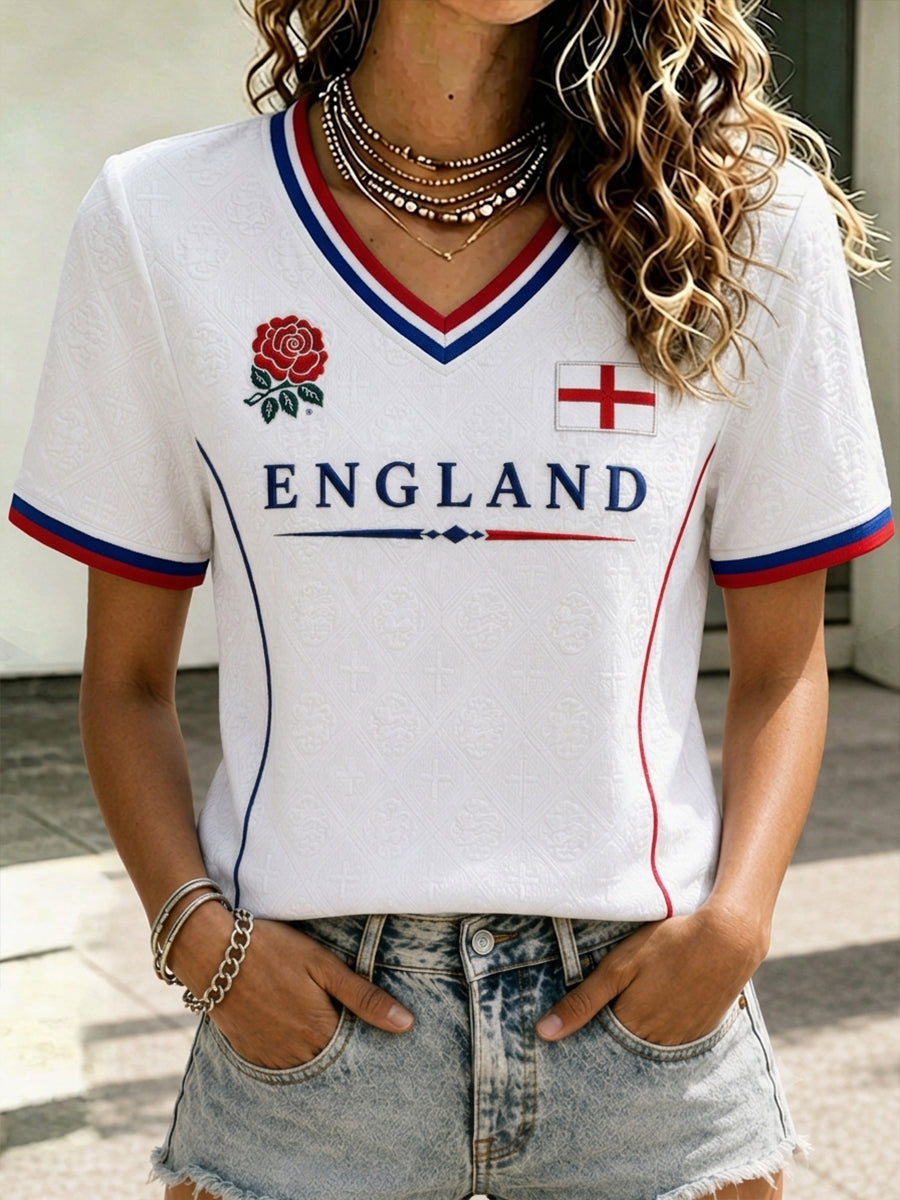 Women's Gift For Football Fans Print Casual Short Sleeve T-shirt