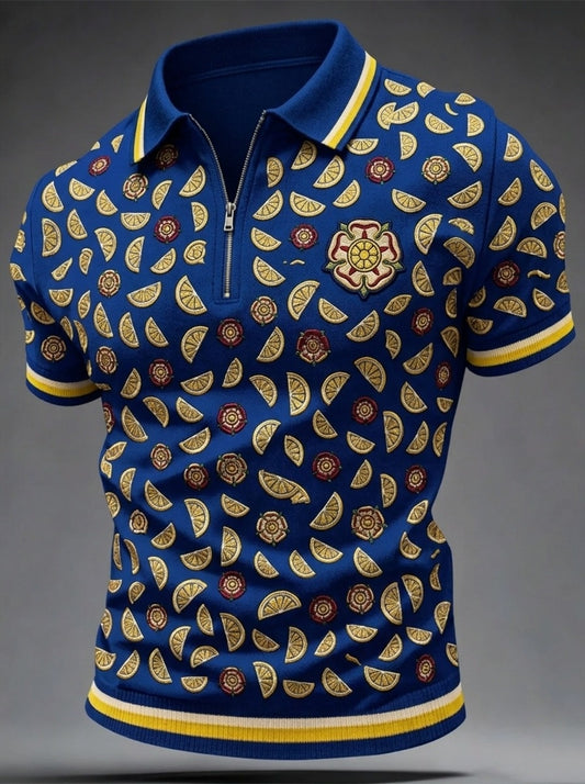 Men's Vintage British The Stone Roses Band Polo Shirt