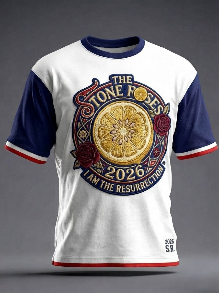 Men's Vintage British The Stone Roses Band T-Shirt