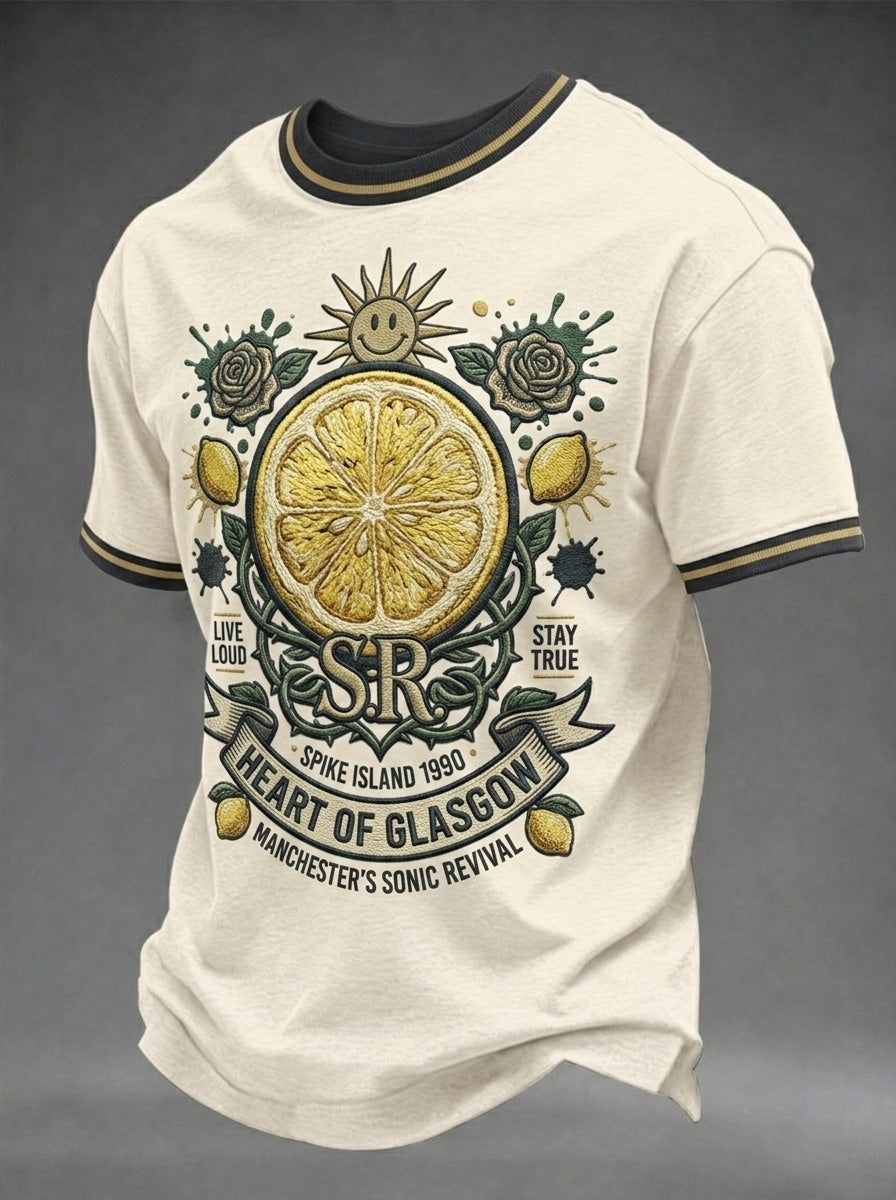Men's Vintage British The Stone Roses Band T-Shirt