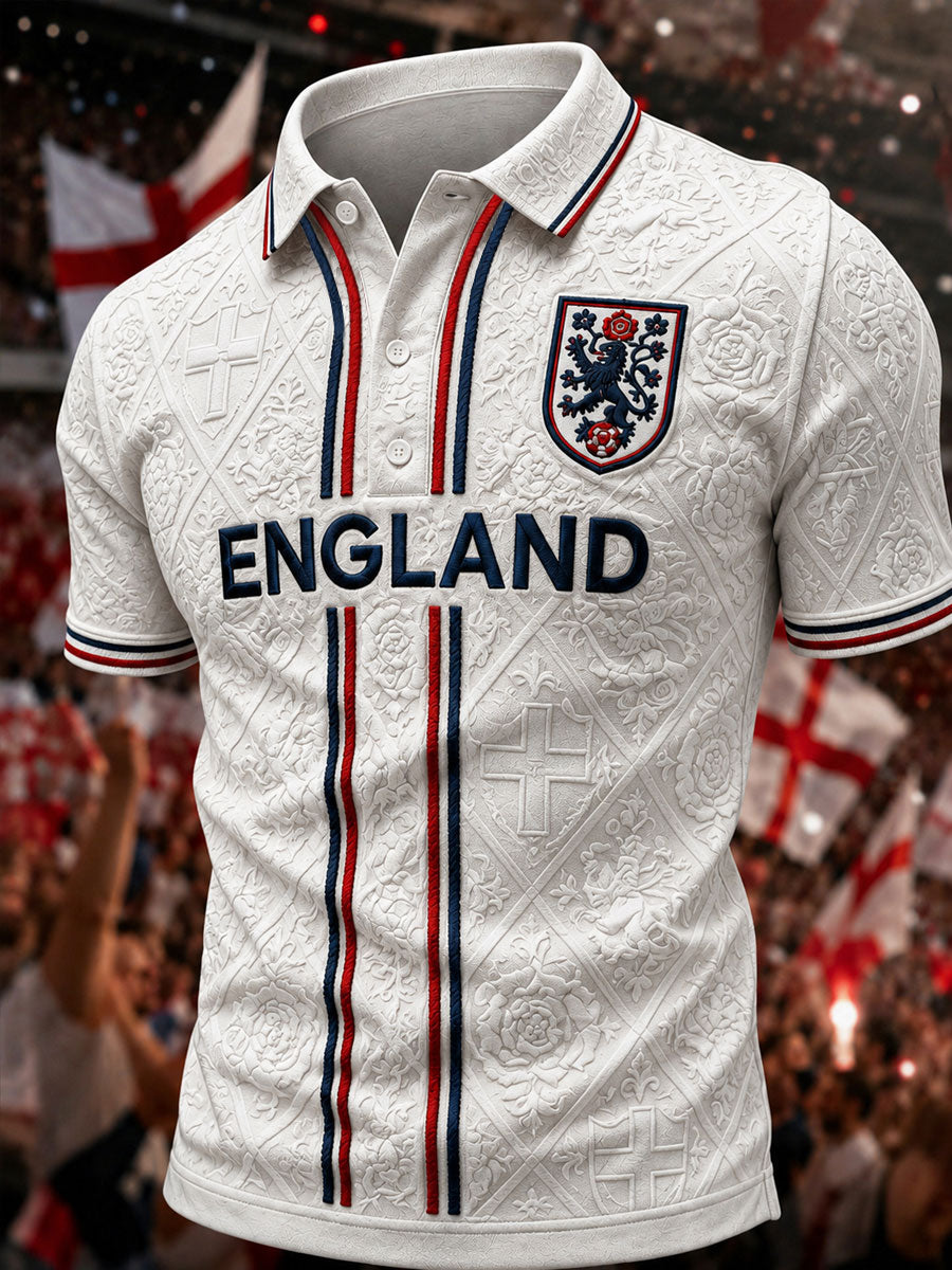 Men's Gift For Football Fans Print Casual Short Sleeve Top