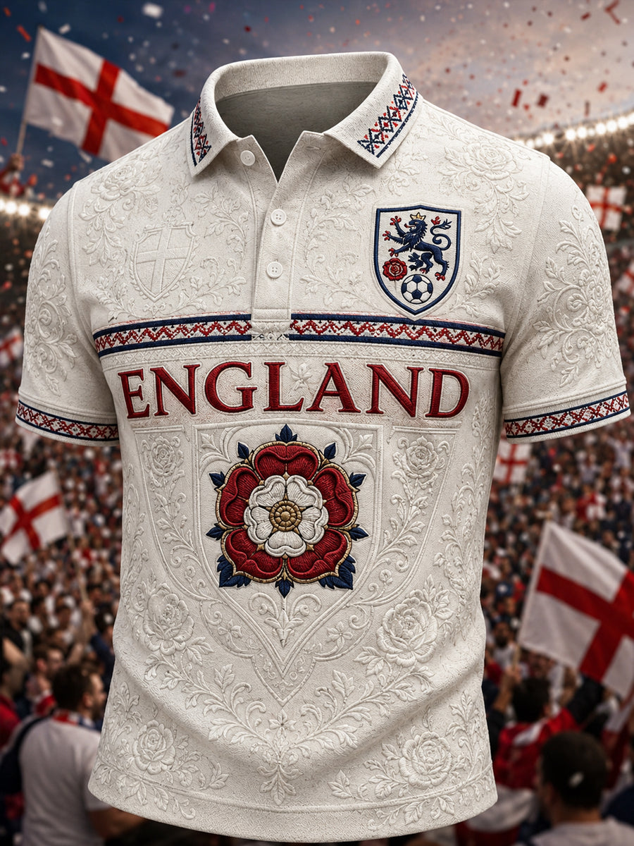 Men's Gift For Football Fans Print Casual  Short Sleeve Top