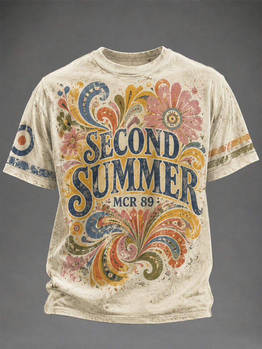 Men's retro music lovers short sleeves t-shirt