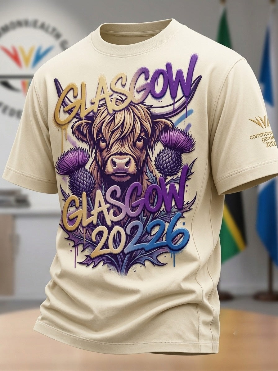 Men's Retro British Commonwealth Games Short-Sleeve T-Shirt