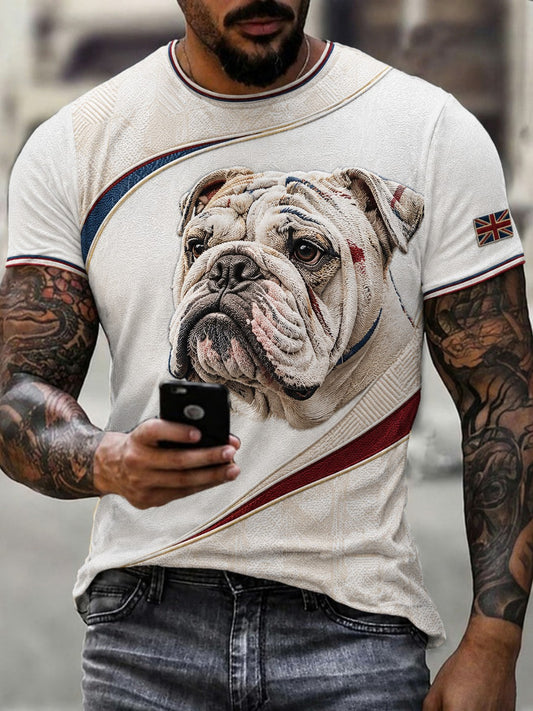 Men's British Bulldog Printed T-shirt