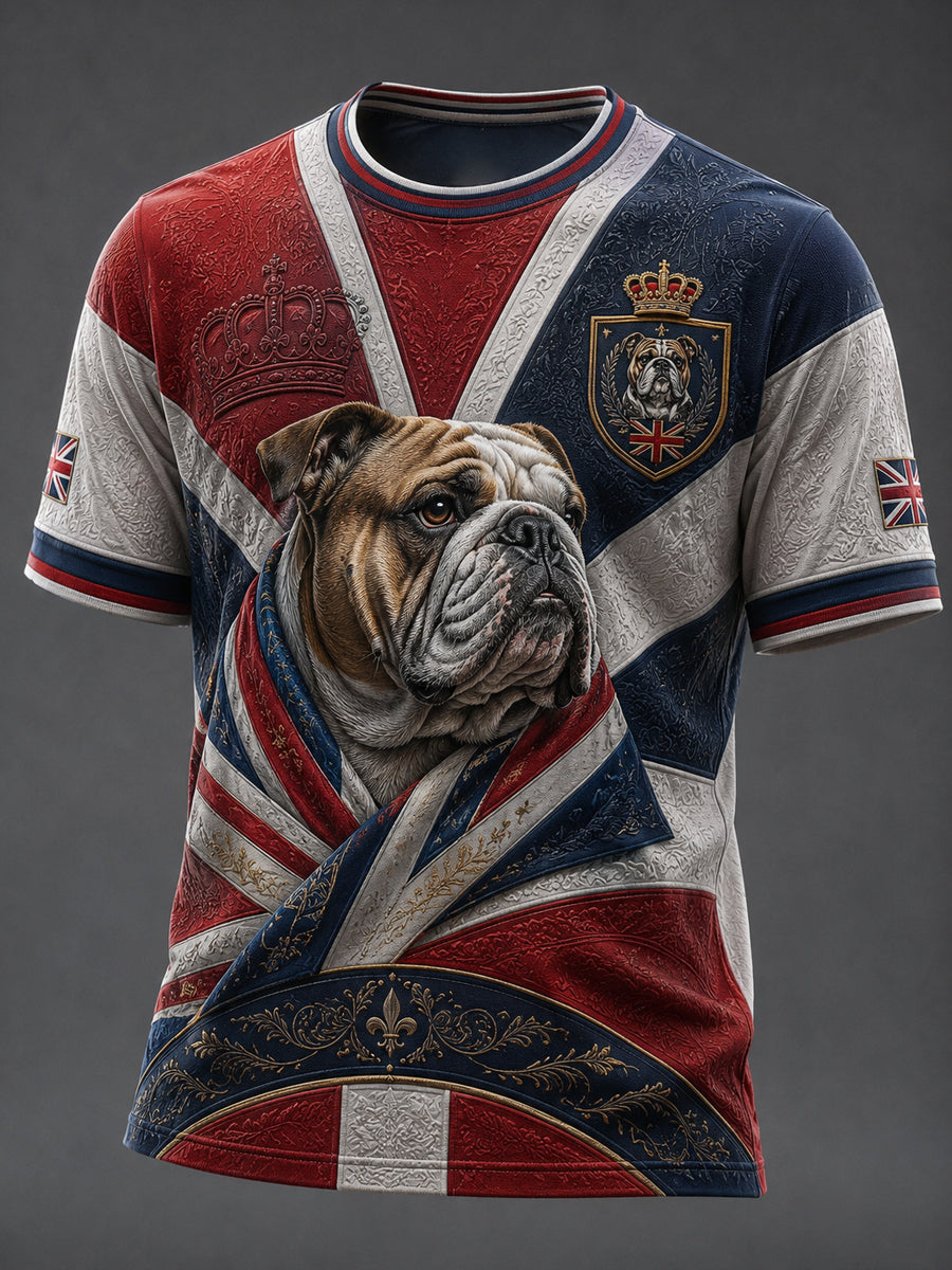 Men's British Style Printed T-shirt