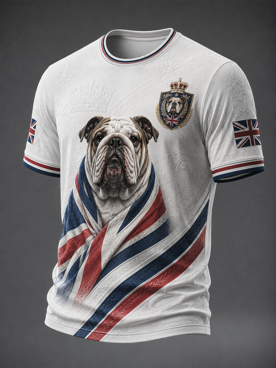 Men's British Style Printed T-shirt
