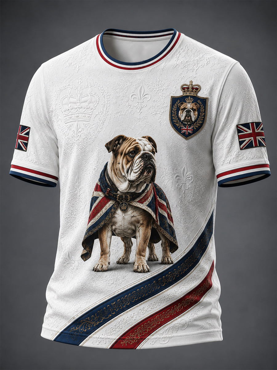 Men's British Style Printed T-shirt
