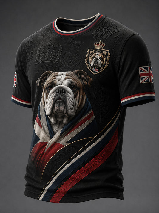Men's British Style Printed T-shirt
