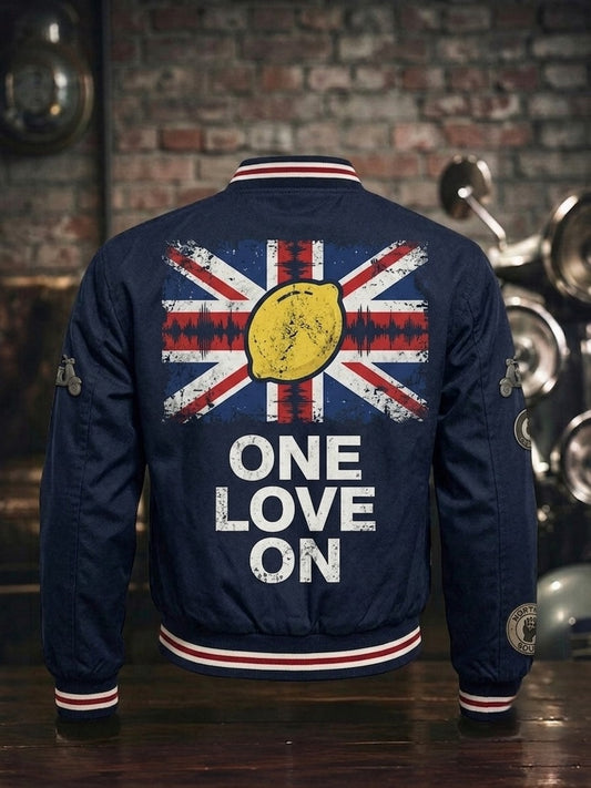 Men's Lemon Roses Music Lover Printed SJacket
