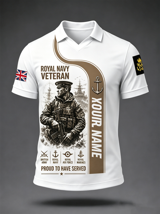 Men's British Veteran Print T-shirt