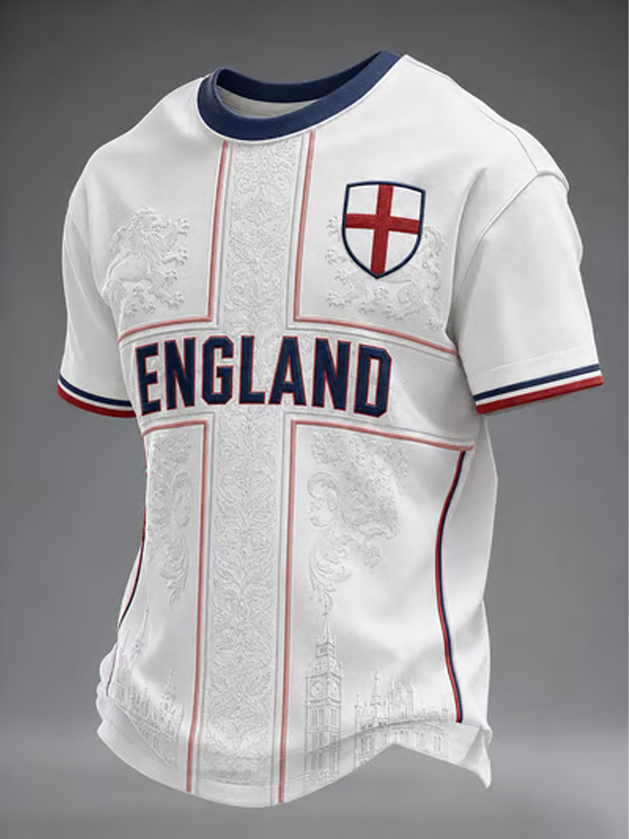 Men's England Printed short sleeves t-shirt