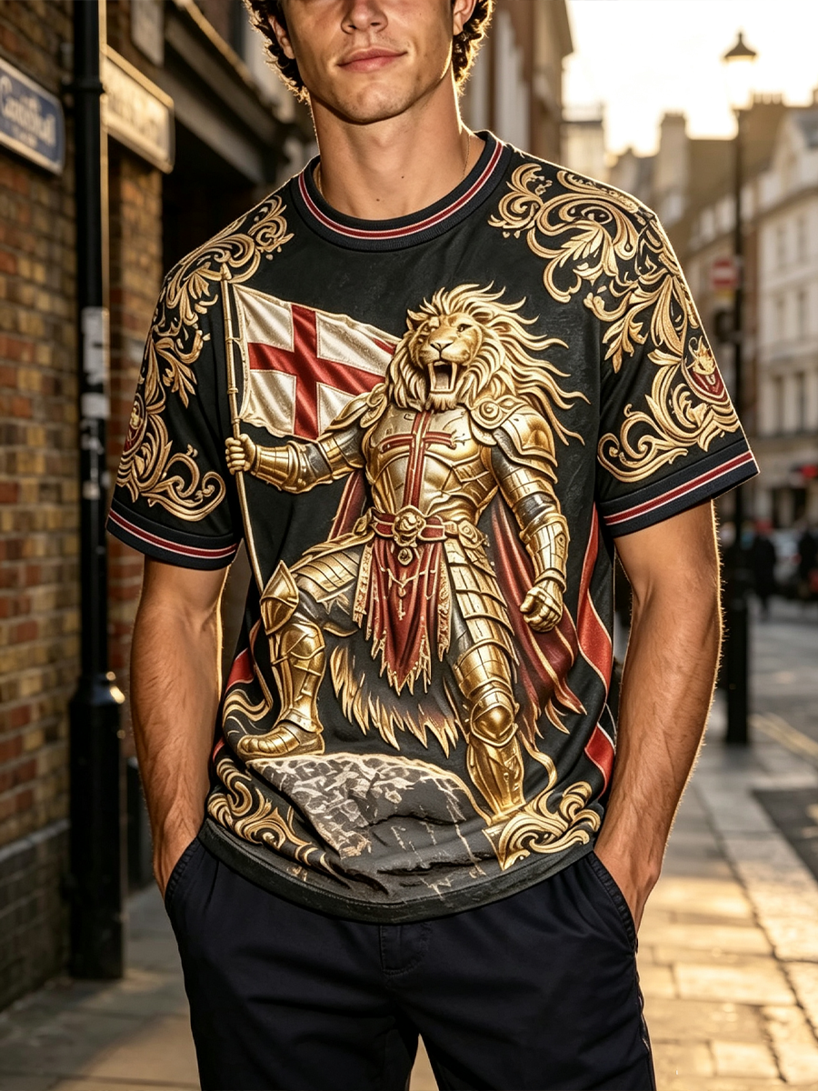 Men's England Printed short sleeves t-shirt