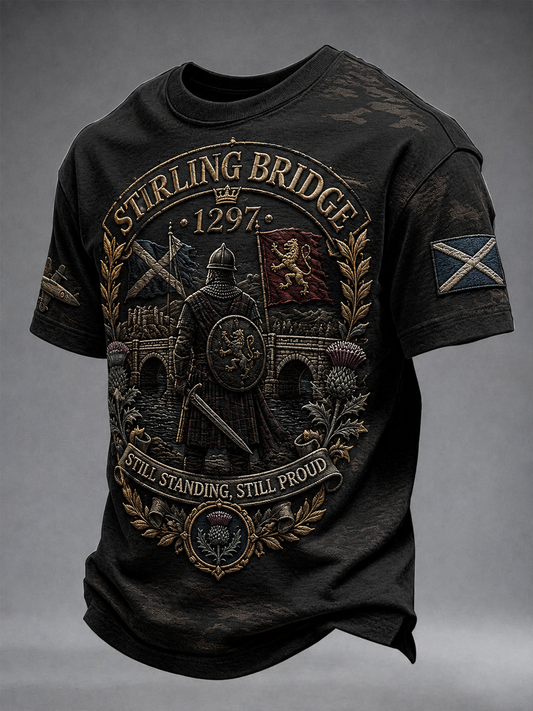 Men's Scottish veterans of the Battle of Stirling Bridge short sleeves t-shirt