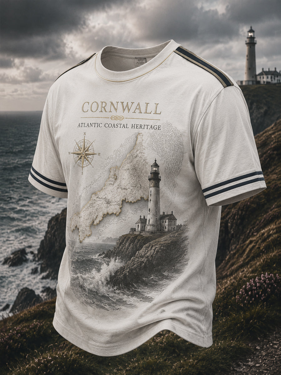 Men's Cornish Celtic-style Printed T-shirt