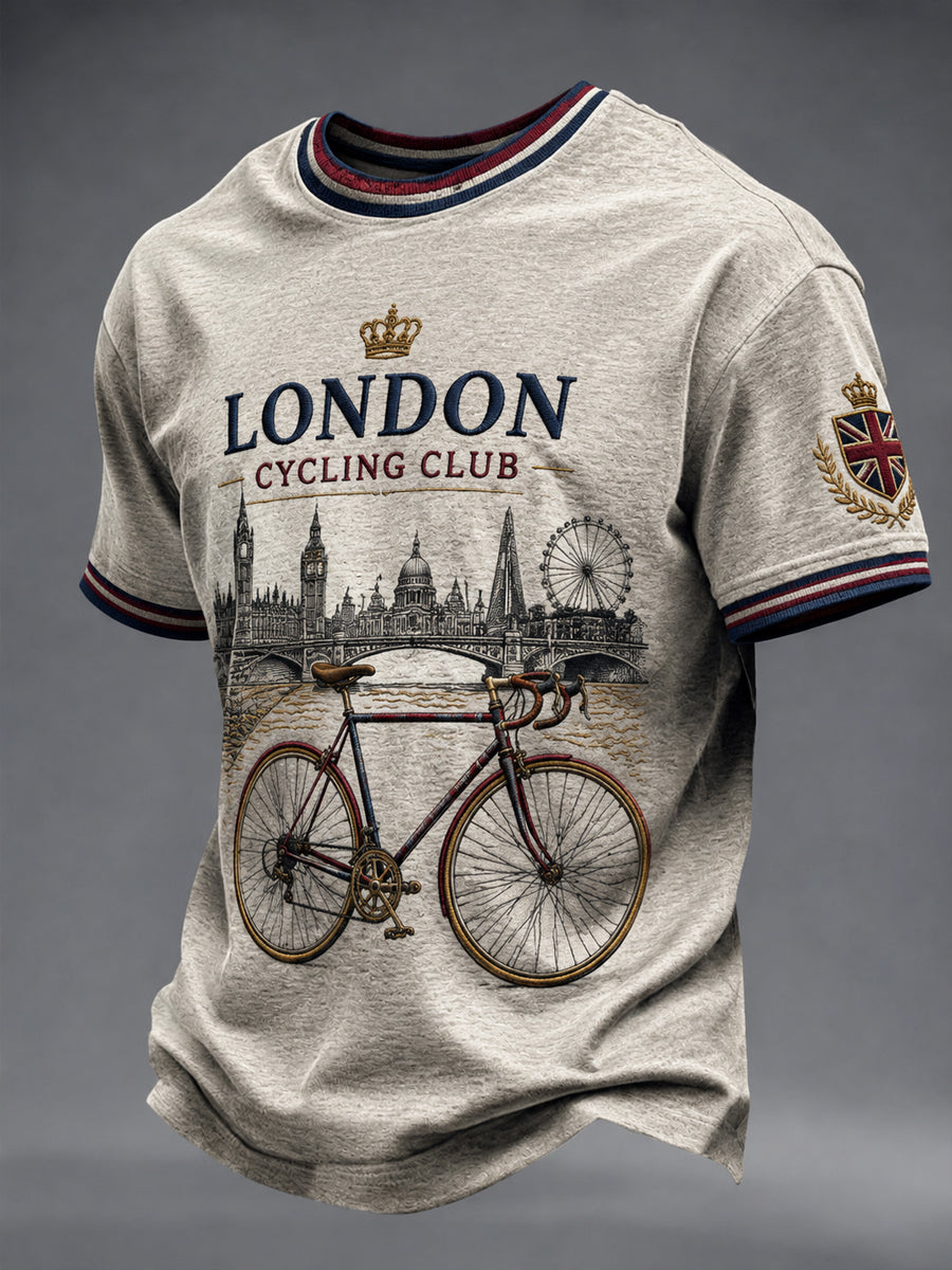 Men's Lodon Cycling Printed T-shirt