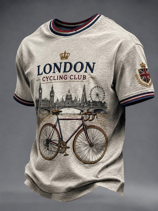 Men's Lodon Cycling Printed T-shirt