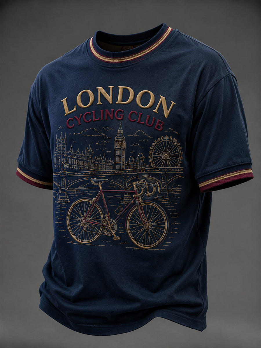 Men's Lodon Cycling Printed T-shirt