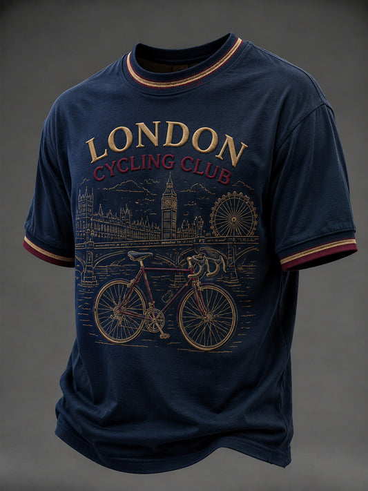 Men's Lodon Cycling Printed T-shirt